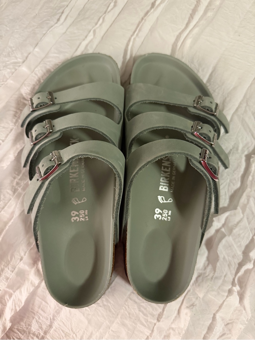 Birkenstock Women's Triple Buckle Sandals in Mint